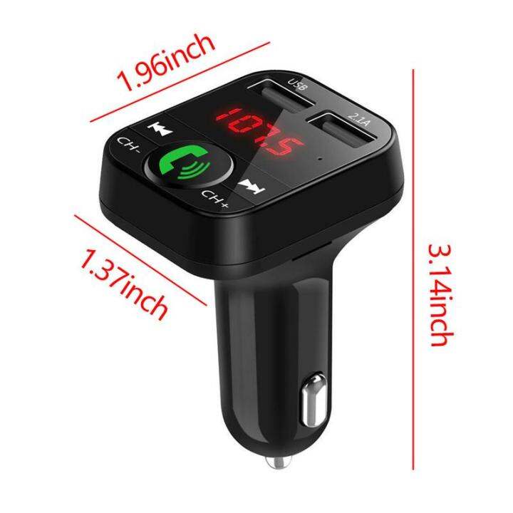 การเชื่อมต่อที่เสถียรวิทยุแฮนด์ฟรีการชาร์จอย่างรวดเร็ว-bluetooth-car-fm-transmitter-mp3-player-adapter-kit-usb-charger-car-bluetooth-mp3-player