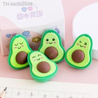 ◇♂ NEW Cute Kawaii Avocado Rubber Erasers Novelty Fruit Pencil Eraser for Student School Correction Supplies Kids Gift Promotional