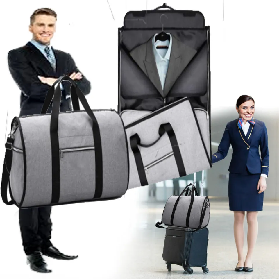 Buy Suit Garment Bags for Men &Women Travel, Large Convertible Garment  Duffel Bags with Shoulder Strap, Mancro Carry on Travel Suit Bags for  Business Trips - 2 in 1 Hanging Suitcase, Black,
