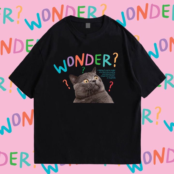 พร้อมส่งเสื้อเฮีย-เสื้อยืด-wonder-cat-cotton-100-พรีเมี่ยม-cotton-t-shirt