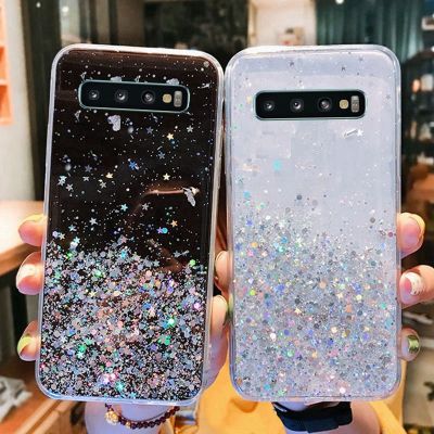 Bling Glitter Soft Phone Case For Samsung Galaxy S10 plus S 10 G975F G975F/DS Silicon Soft Back Cover For Samsung S10 s10