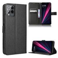 [Electronic film] สำหรับ T-Mobile Revvl 6 5G Luxury Flip Diamond Pattern Skin PU Leather Wallet Case Pro Revvl6 Phone Bag