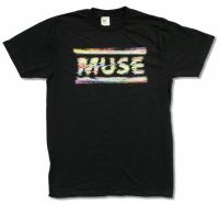 Muse Static Image Black T Shirt New Official Band Merch 2019 Unisex Tees S-4XL-5XL-6XL