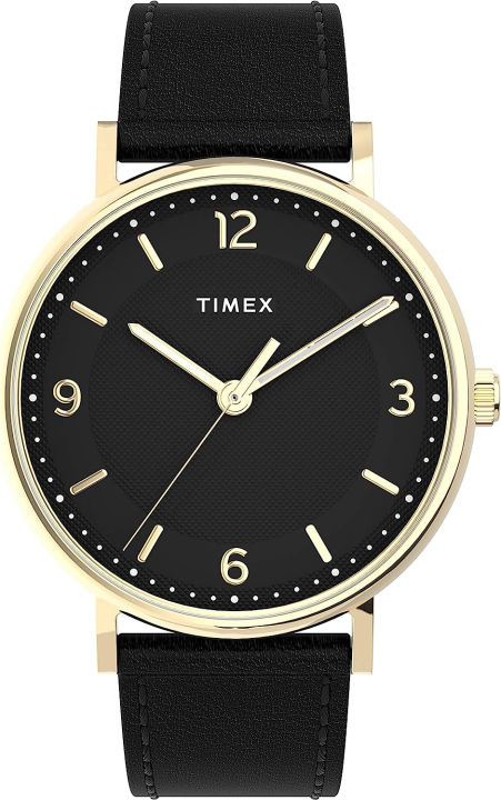 timex-mens-southview-41mm-watch-gold-tone-case-black-dial-with-black-leather-strap