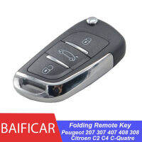 Baificar ยี่ห้อใหม่ดัดแปลง Filp พับรีโมทคอนลรถ9805939580สำหรับ Peugeot 207 307 407 408 308 Citroen C4 C2