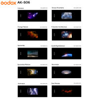 Godox AK-S06ชุดรางสไลด์โปร่งใสสำหรับ Godox AK-เครื่องฉายอุปกรณ์เสริมไฟถ่ายรูป R21แพ็ค10ชิ้น