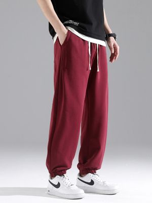 HOT11★2023ใหม่ผู้ชาย Jogger Sweatpants แฟชั่น Drawstring Streetwear Cal Baggy กางเกงชายผ้าฝ้ายหลวม Harem กางเกง Plus ขนาด8XL