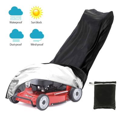 Lawn Mower Protective Cover Rainproof Sunshade Sunscreen Weeder Cover hand Push Type Lawn Mower Cover210D