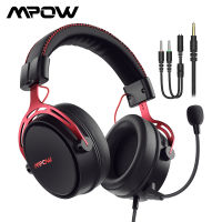 SoulsensMpow Air SE Gaming Headset Wired 3D Surround Sound Headphones with Noise Cancelling Mic In-Line Control for PC Gamer