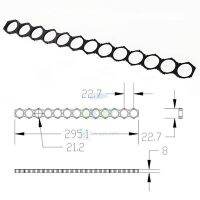 10Pcs 21700 Lithium Packs DIY Misalignment Fixed Bracket Assembly Holder Cells Pack Splicable Modular Support Flat