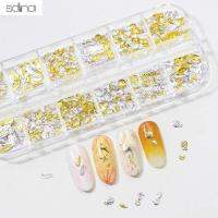 SDINA Sparkly แฟชั่นเล็บรูปหัวใจประดับเลื่อมขนนกเล็บพลอยเทียมดาวผสมเล็บเครื่องประดับตกแต่งเล็บแต่งเล็บแบบทำมือชุดสติกเกอร์ติดเล็บ3มิติ