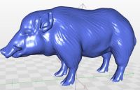 【♘COD Free Cas♘】 shen1817474 Wildboar_1โมเดล3d เต็มรูปแบบสำหรับ Cnc ในไฟล์ Stl