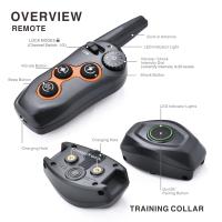 ZZOOI 400m Electric Dog Training Collar Waterproof Pet Remote Control Rechargeable Training Dog Collar with Shock Vibration Sound