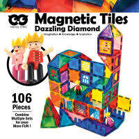 Magnet Tiles Dazzling Diamond 106 Pieces ของเล่นแผ่นตัวต่อแม่เหล็ก 106 ชิ้น