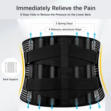 Back Brace for Lower Back Pain Women Men with Removable Lumbar Pad