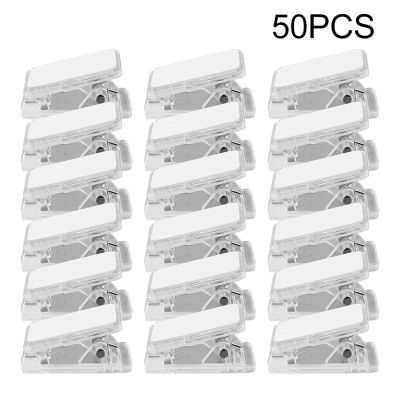 50pcs Home Office Portable Photo Multifunctional Spring Loaded For Hanging Heavy Duty Wall Tapestry Storage Self Adhesive Clip
