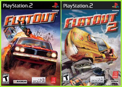 FlatOut แผ่นเกม PS2   Playstation 2