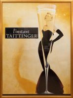 ☃ ฝรั่งเศสแชมเปญฝรั่งเศส Taittinger 1988 ภาพยนตร์ศิลปะฟิล์มพิมพ์ผ้าไหมโปสเตอร์ Home Wall Decor 24x36inch