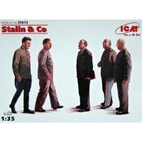 โมเดลฟิกเกอร์ ICM Model ขนาด 1/35 ICM35613 Stalin &amp; Co (5 figures) ฟิกเกอร์ทหาร สูง 4-5 cm. ต้องประกอบทำสีเอง