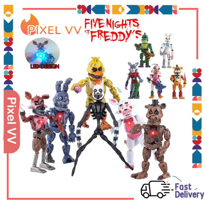 FNAF Five Nights At Freddy's Toy Action mini Figure Freddy Foxy Bonnie  Chica B