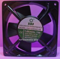 พัดลมระบายความร้อน XNF FAN 220V 0.14 A 2สาย แบบบาง กะทัดรัด  เพียง2.5 ซม.  ขนาด12*12*1.5 ซม.  สำหรับงานทั่วไป ตู้แร็ก   เครื่องเชื่อมอินเวอร์เตอร