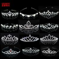 AINAMEISI Princess Crystal Tiaras and Crowns Headband Kid Girls Love Bridal Prom Crown Wedding Party Accessiories Hair Jewelry