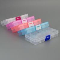 10 Slots Adjustable Transparent Jewelry Storage Box Ring Earring Drug Pill Beads Portable Plastic Organizer Case Travel Bins