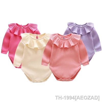 ☸☋✹ 6 9 12 meses roupas da menina do bebê plissado manga longa macacão para o recém-nascido criança geral crianças outfit