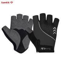 Santic Cycling Gloves Breathable Summer Multi-color Cycling Sports Fitness Gloves Elastic and Reflective for Men and Women