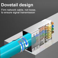 RJ45 Connector Network Cable Connector 10/50/100pcs Cat6a Cat7 RJ45 Plug Shielded FTP 8P8C Network Crimp Connectors Cables