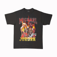 เสื้อยืดคอกลมเสื้อยืดแขนสั้น พิมพ์ลาย Michael JORDAN 1st BOOTLEG สําหรับผู้ชาย S-5XL