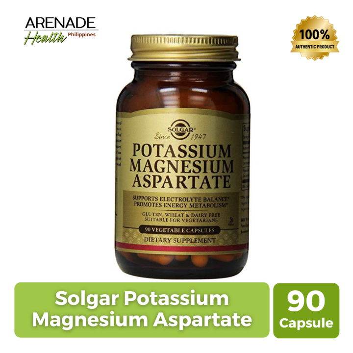 Solgar Potassium Magnesium Aspartate 90 Vegetable Capsules Lazada PH