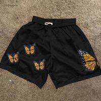 【hot】 Men GYM Y2k Shorts Basketball Pants Sweatpant Ask The Angels Print Elastic Sportswear