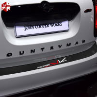 5D คาร์บอนไฟเบอร์ไวนิล Decal สติกเกอร์รถด้านหลังกันชน Trunk Load Edge Protector Guard Trim สำหรับ Mini Cooper S JCW Countryman F60