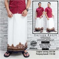 Tumpal White SOGAN Alethea Mens Batik Sarong