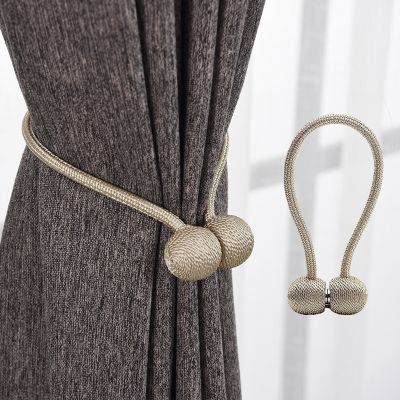 【LZ】 Magnetic Pearl Ball Curtain Tiebacks Tie Backs Holdbacks Buckle Clips Accessory Curtain Rods Accessoires