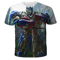 T-shirts Anime Transformers Pattern Childrens clothing 3D Print Kid T Shirt Fashion Casual Round neck T-shirt Boy Girl Tops