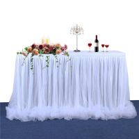 Table Skirts Birthday Tulle Table Skirting Wedding Party Tutu Tulle Table Skirt Baby Shower Wedding Party Home Decor Table Cloth