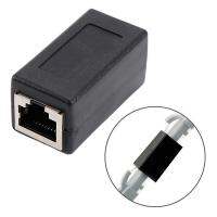 Network Dual-Pass Mini Black Network Connector Portable Female To Female Ethernet LAN Connection Adapter Extender Adapter