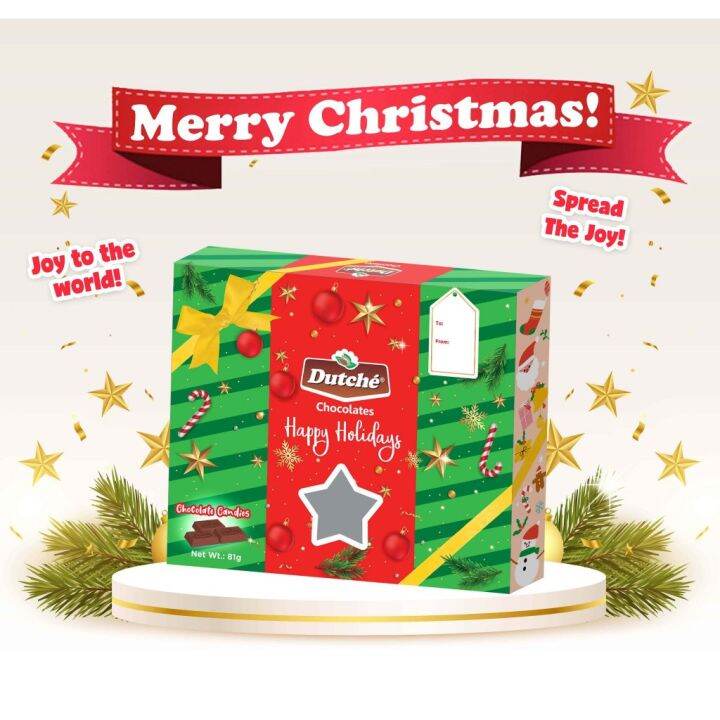 【SEASONAL】 Dutche Christmas Edition Chocolate Gift Box | Lazada PH