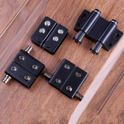 1set Stainless Steel Glass Hinges Glass Clamp Cabinet Doors Up and Down Hinge Glass Door Magnetic Touchs Automatically Pop