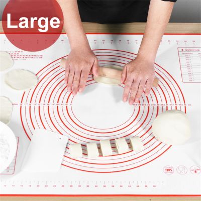 Non-slip Silicone Pastry Mat Large Silicone Baking Mat Sheet Pizza Dough Rolling Mats Fondant Pie Crust Mat Liners Counter Tools