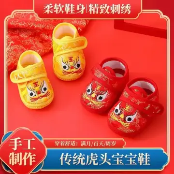 Newborn hot sale red shoes