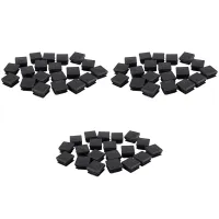 60 Pcs Plastic Square Blanking End Caps Tube Inserts 25mm x 25mm