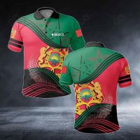 Xzx180305 Morocco flag all of the 3D 3D print men type Polo POLO shirt Short Sleeve street wear standard