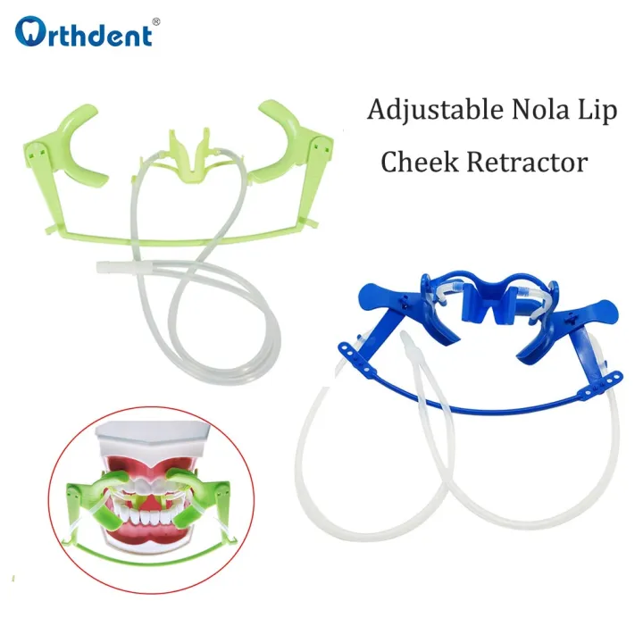Dental Nola Lip Cheek Retractor With Saliva Aspirator Mouth Opener