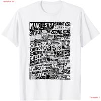 เสื้อยืดคอกลมเสื้อยืดผ้าฝ้ายพิมพ์ลายแฟชั่นManchester ... Its The City Of ... Typographical T-shirt ไโอเอซิส วงร็อค เสื้อพิมพ์ลาย แนว S-5XL