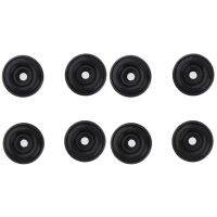 8Pcs Black Aluminum Speaker CD Player Turntable Radio Amplifier Feet Pad Mat Stand Cabinet Isolation Base