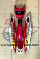 DASH 125 NEW ชุดสี ชมพูขาว 7 ชิ้น ฟรีค่าจัดส่ง เฟรมรถ กรอบรถ Honda แดช125 ปี98-2001 พร้อมติดลาย