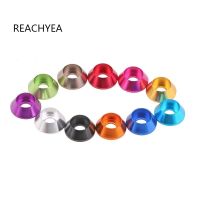 ■卍 50PCS M3 Colourful Anodized Silver/Black/DeepBLue/LightBlue/Gold/Red/Purple/Green Aluminum Alloy Cone Cup Head Washer Gaskets